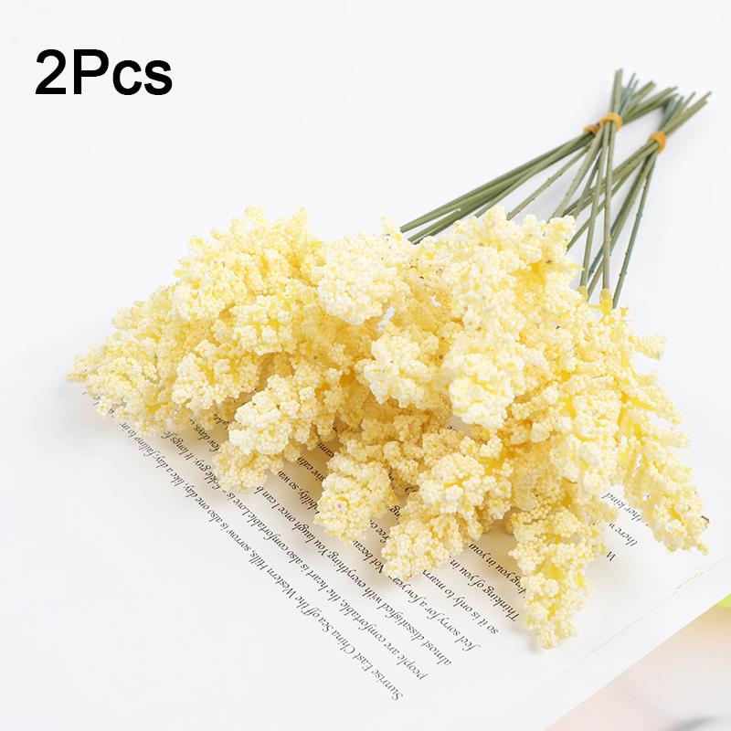 2 шт. Пучки Декоративные Колосья Зерновых Рустикальная Пена Реалистичные На ощупь Стебли Пшеницы Искусственный Домашний Декор Симуляция Искусственная Свадьба 32 см