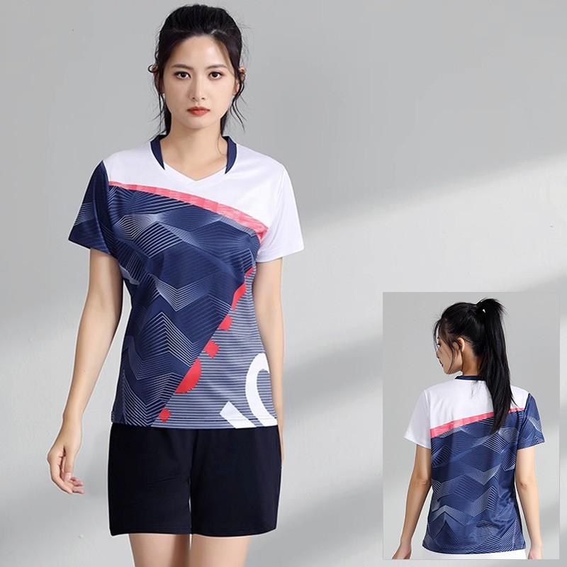 Quick Dry Badminton Shirts Pants Set Men Women Breathable Tennis Volleyball Training Team Uniforms Customizable