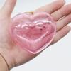 1Pcs Heart-shaped Love Plastic Storage Box Jewelry Candy Packaging with Keychain Pendant Container Sparkling Blue Pink Box