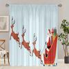 2 шт. - Рождество - занавеска с принтом - Материал полиэстер - подходит для спальни, гостиной, кабинета, частного помещения