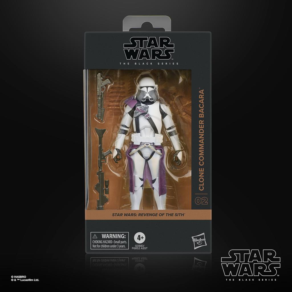 Hasbro Star Wars Black Series Командир клонов Бакара, Звёздные войны Эпизод III: Месть ситхов Коллекционная 15-сантиметровая фигурка G0883 Оригинал