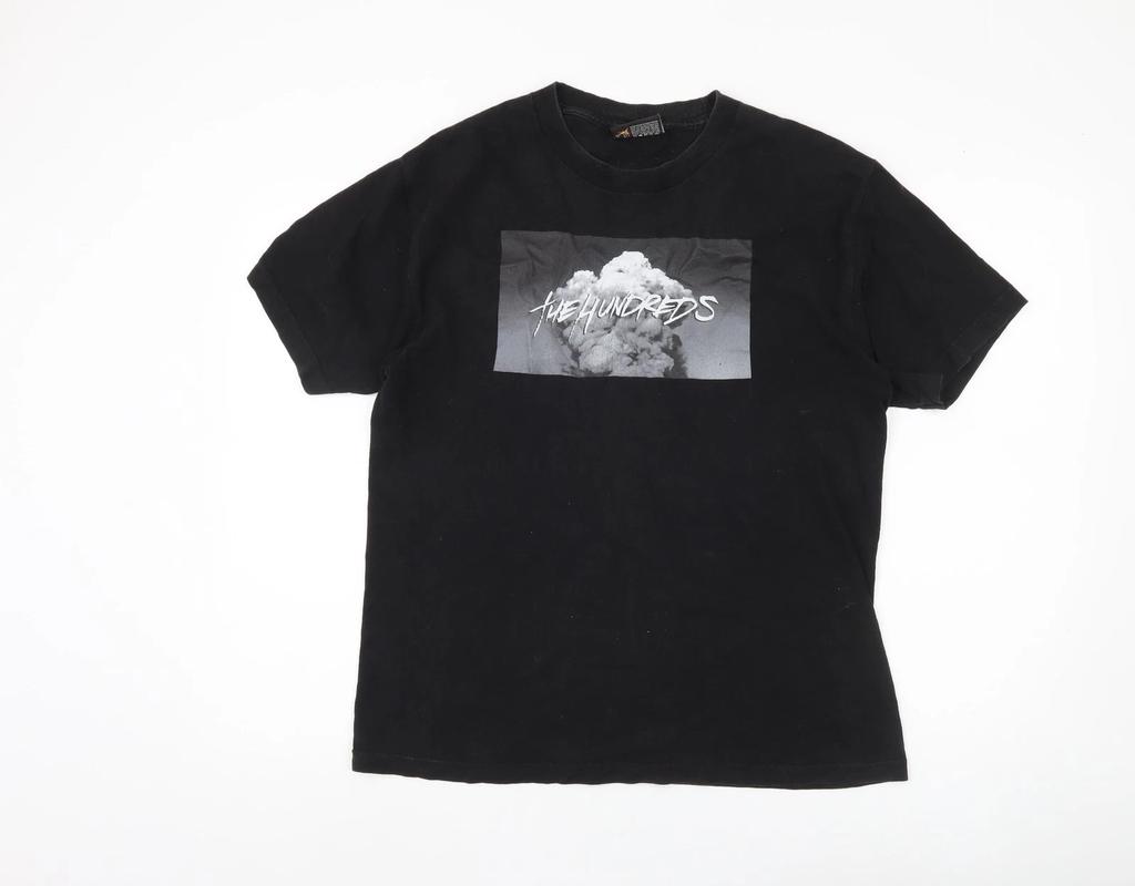 Мужская черная футболка The Hundreds со средним принтом
