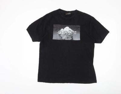 Мужская черная футболка The Hundreds со средним принтом