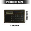 Thin Solar Power Pocket Calculator 8 Digit Lightweight Design Easy To Carry For Accountants Students Professionals