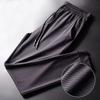 Мужские летние быстросохнущие дышащие брюки Ice Silk с манжетами для бега и повседневной носки
