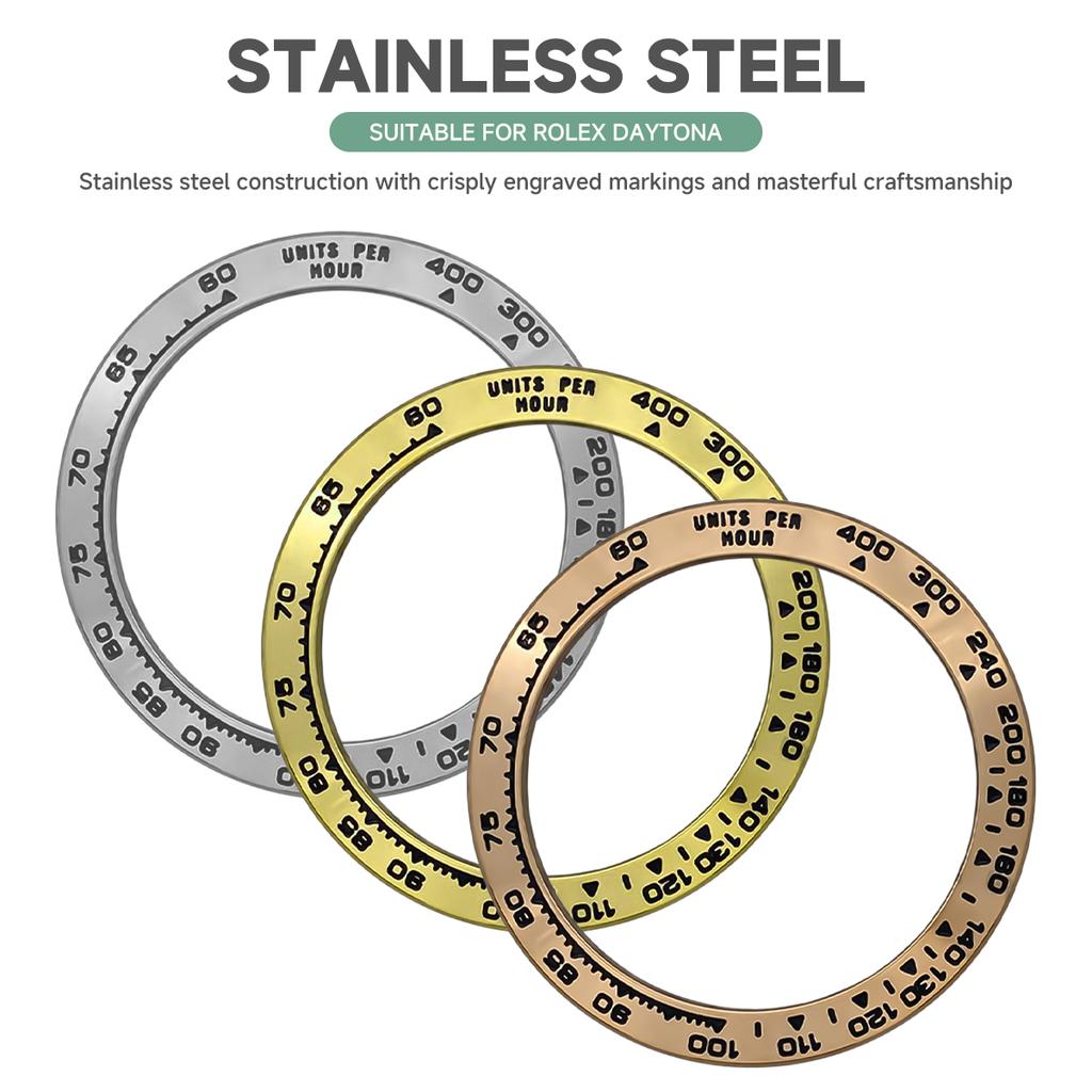 Daytona Наклонный керамический безель вставка 38,5*30,5 мм Металл специальный серебристый модуль вставки безеля аксессуары для часов