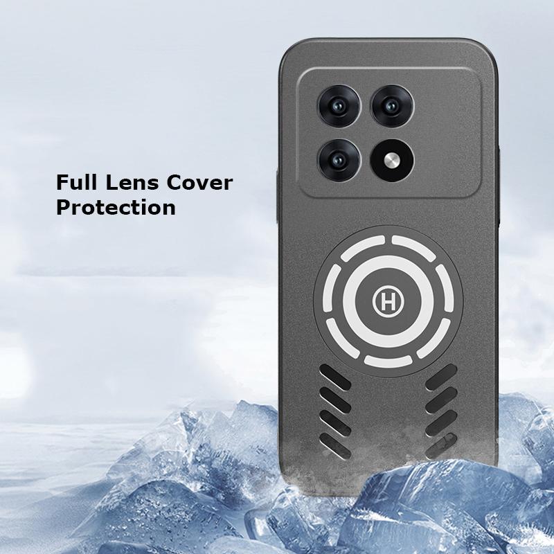 Для Xiaomi Redmi K70 K70E K60 K60E K50 K40S K40 Ultra Gaming Pro Ice Магнитное рассеивание тепла Матовый чехол для ПК Дышащий охлаждающий чехол