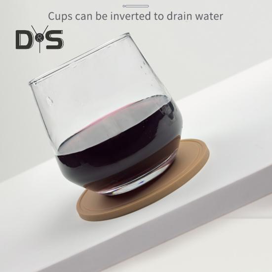 5 шт. силиконовых подставок с держателем, нескользящий коврик под чашку для напитков, утолщенные впитывающие коврики для горячих или холодных напитков, защита мебели, термостойкие