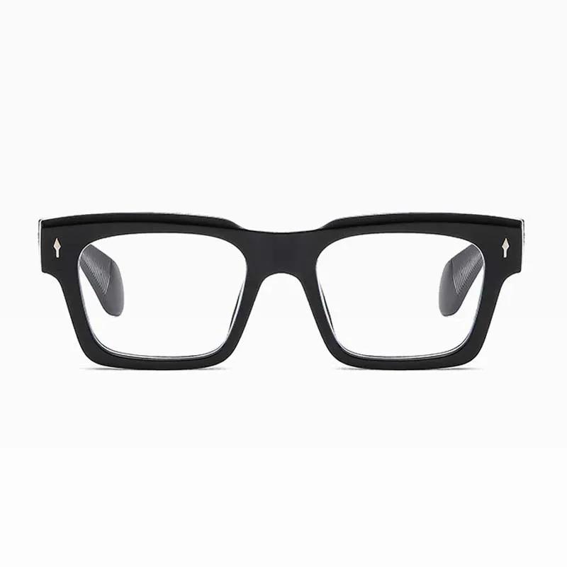 Trendy Square Eyeglasses Frame Clear Lens Brand Glasses Transparent For Men And Women Colorful Style Daily Life Street