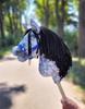 Hobby Horse Medium Premium Stick Horse Dapple Gray with Black Mane A4