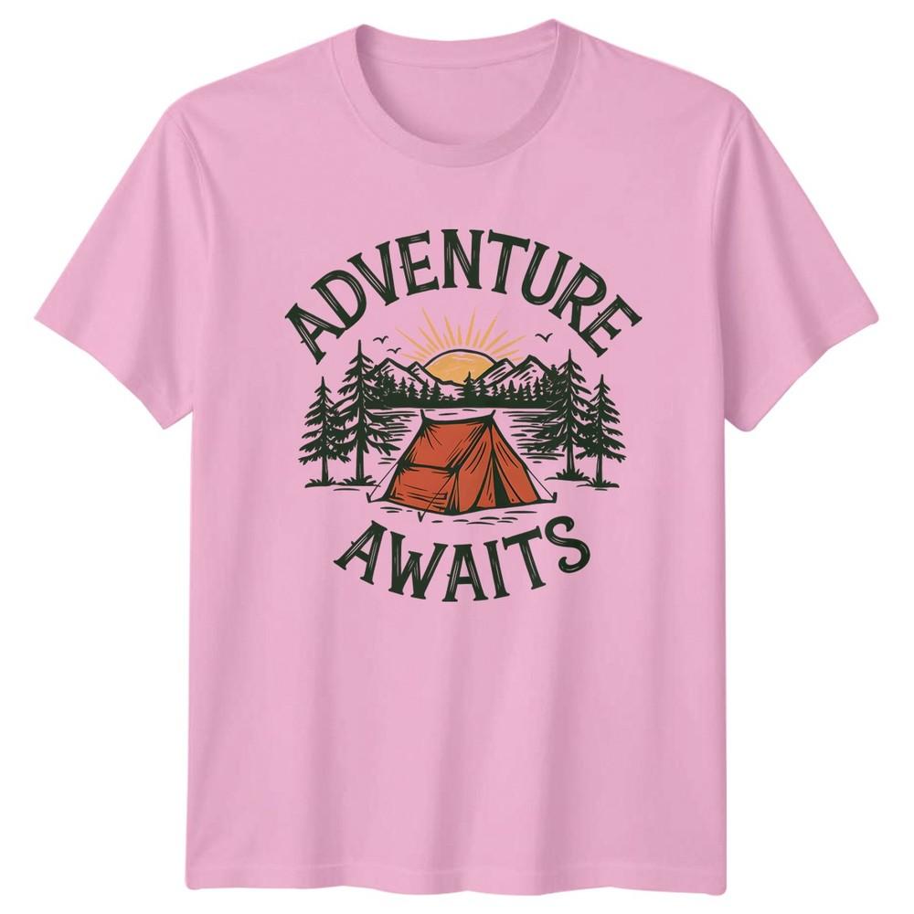 Adventure Awaits TShirt Camping Nature 2026 Birthday Gift For Him And Her