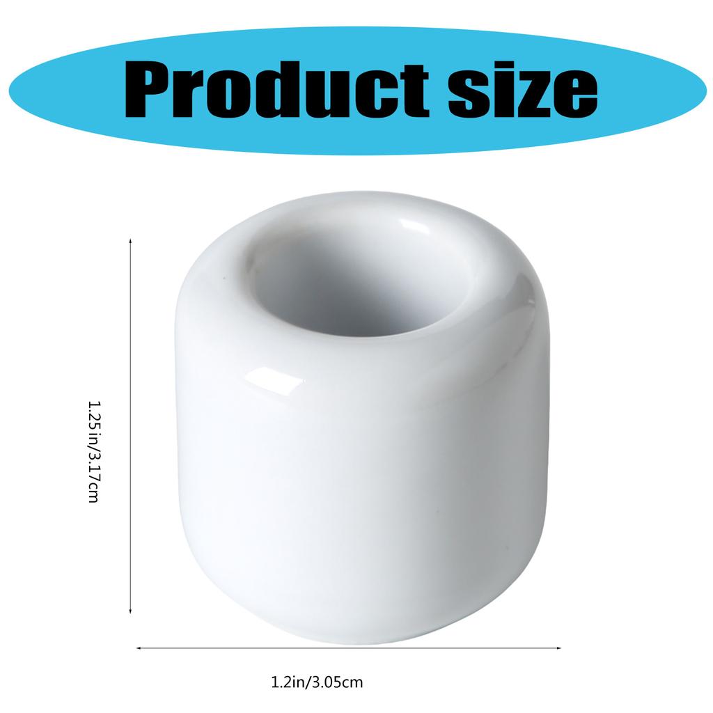 5 штук Классические белые керамические подсвечники для празднования дня рождения Внутренний диаметр 0,6-0,7 дюйма Свечи