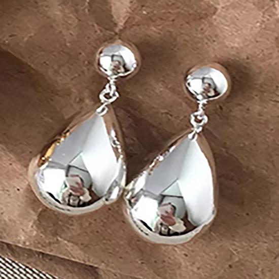 foxanry Геометрические серьги с каплями воды для женщин, простые творческие индивидуальные ювелирные изделия на юбилей, подарки, оптовая продажа, предотвращают аллергию