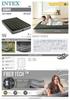 intex Bed Air Bed Air Bed with Foot Pump 137 X 191 X 25 Cm Japanese [Downy 64762] [Genuine Product]