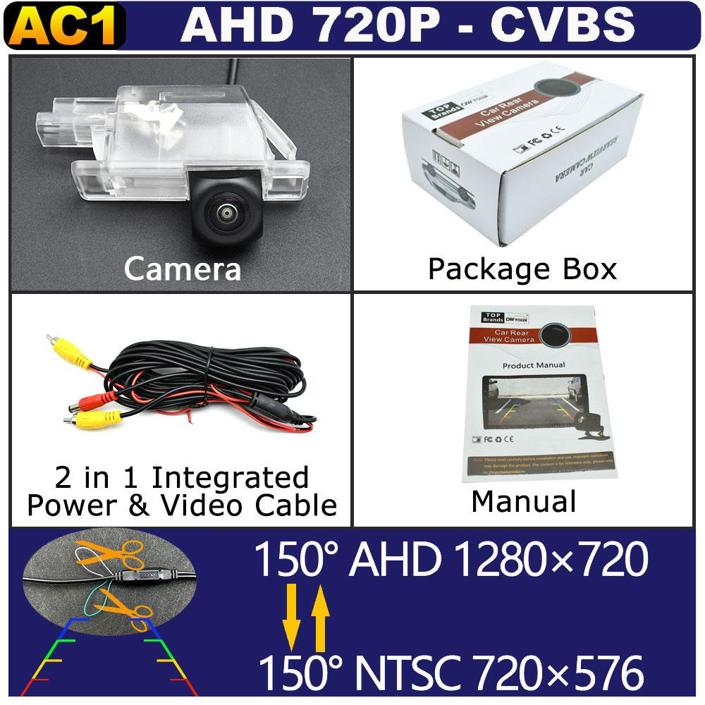 170° AHD 1920*1080P Car Rear View Vehicle Camera For Peugeot 3008 MK1 2010 2011 2012 2013 2014 2015 2016 Reverse Android Monitor