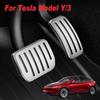 Для Tesla Model Y Juniper 2026 2026 Обновленные накладки на педали Нескользящие Алюминиевые накладки на педали газа, тормоза и подставку для ноги