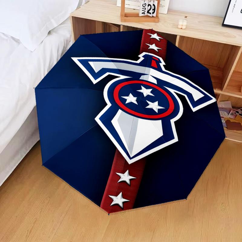 Titans Crest Umbrella Folding umbrella, automatic umbrella 8-Frame for Travel, camping Use Gift for Halloween Christmas