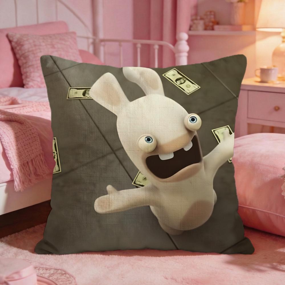 Rabbids IInvasions Anime Cushion Cover Premium Comfort Reversible Pillow Cove Two In One Design For Any Room Car Interior