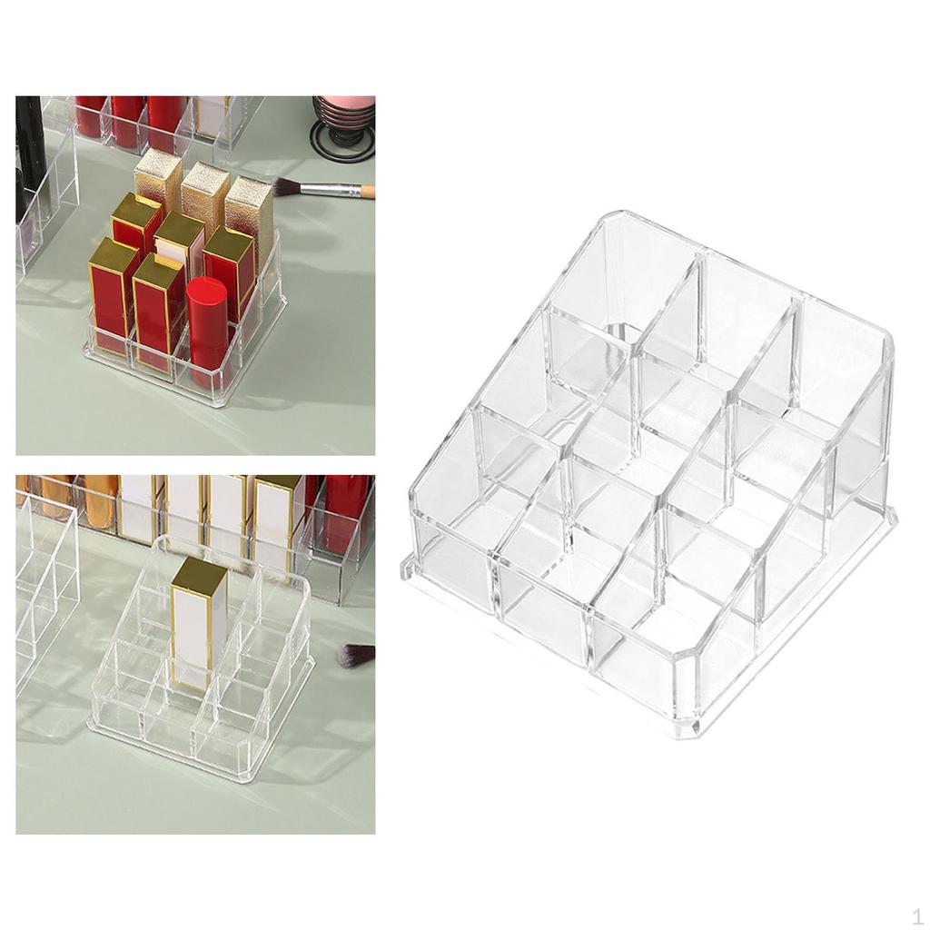 Clear Acrylic Lipstick Organizer for Makeup Storage