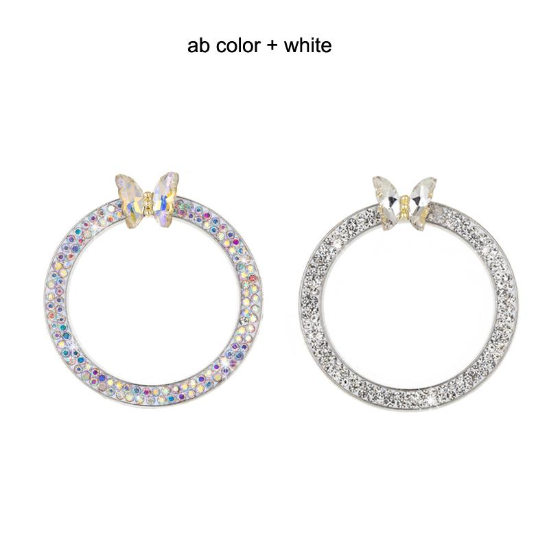 1 шт. Стразы Бабочка Украшение Кнопки Запуска Автомобиля Круг Бриллиант Запуск Одной Кнопкой Кнопка Запуска/Остановки Двигателя Крышка Кнопки