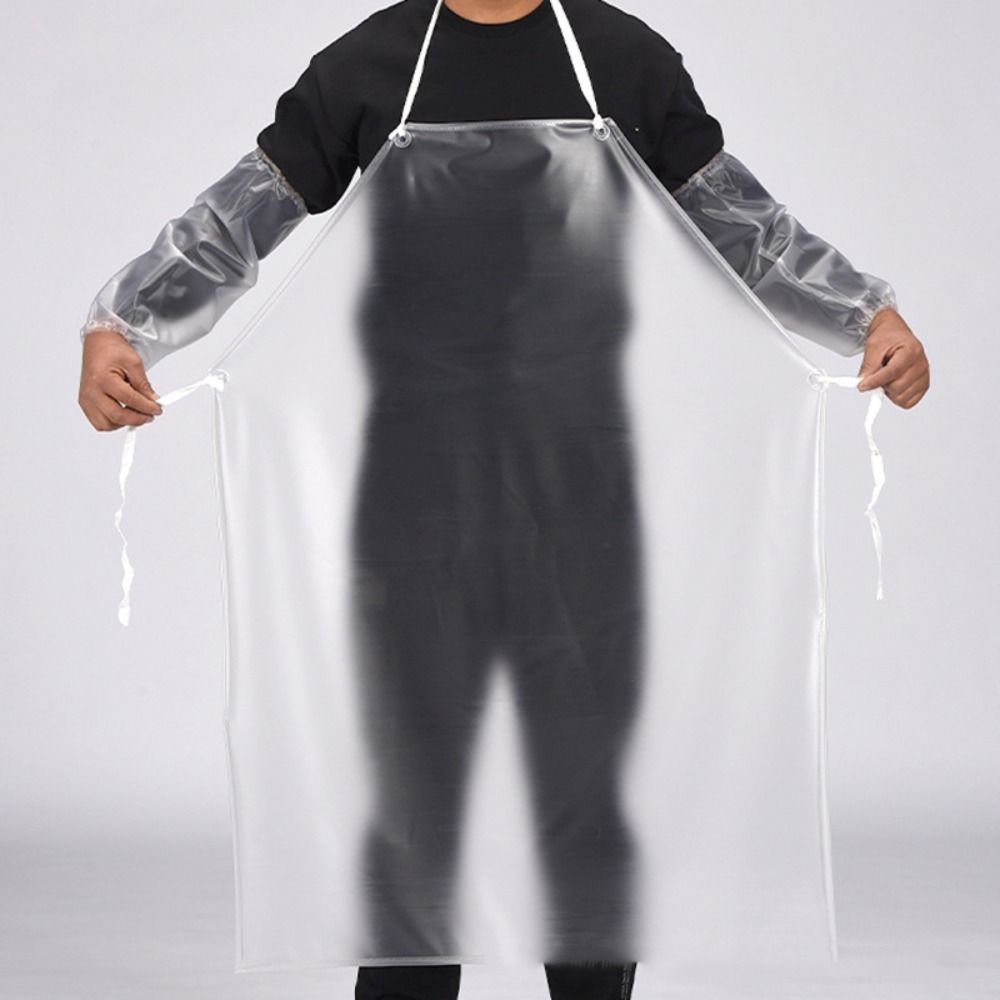 Adjustable PVC Apron Anti-fouling Waterproof Apron Cooking Accessories Transparent Apron Woman/Man