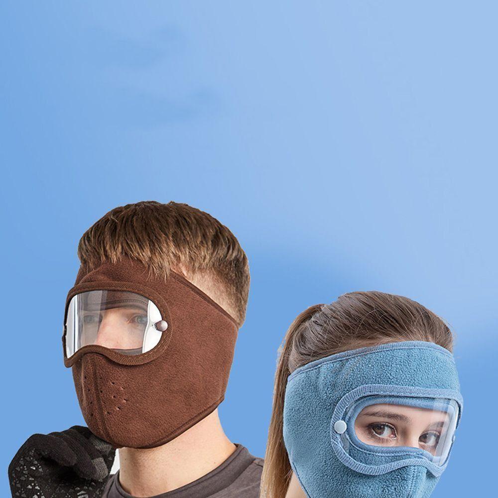 Лыжные маски HD экран ветрозащитные маски для лица дышащие шапки очки против запотевания велосипедное снаряжение