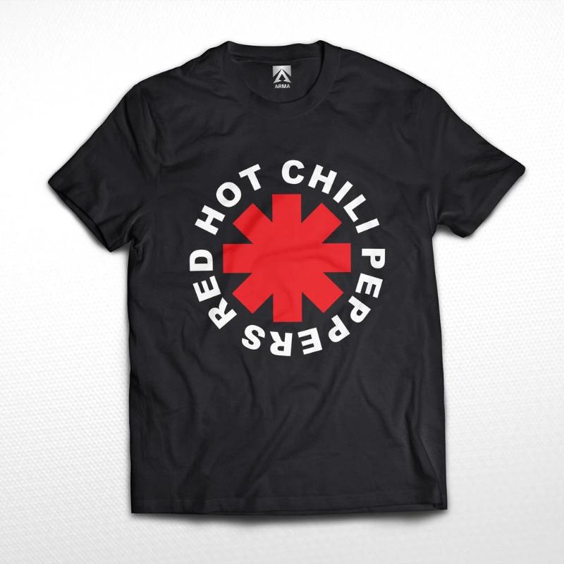 Camisetas Rojas De La Banda De Chiles Calientes Logo/Camiseta De Música De rock Psicodélico RHCP unisex distro Ropa La Vendimia
