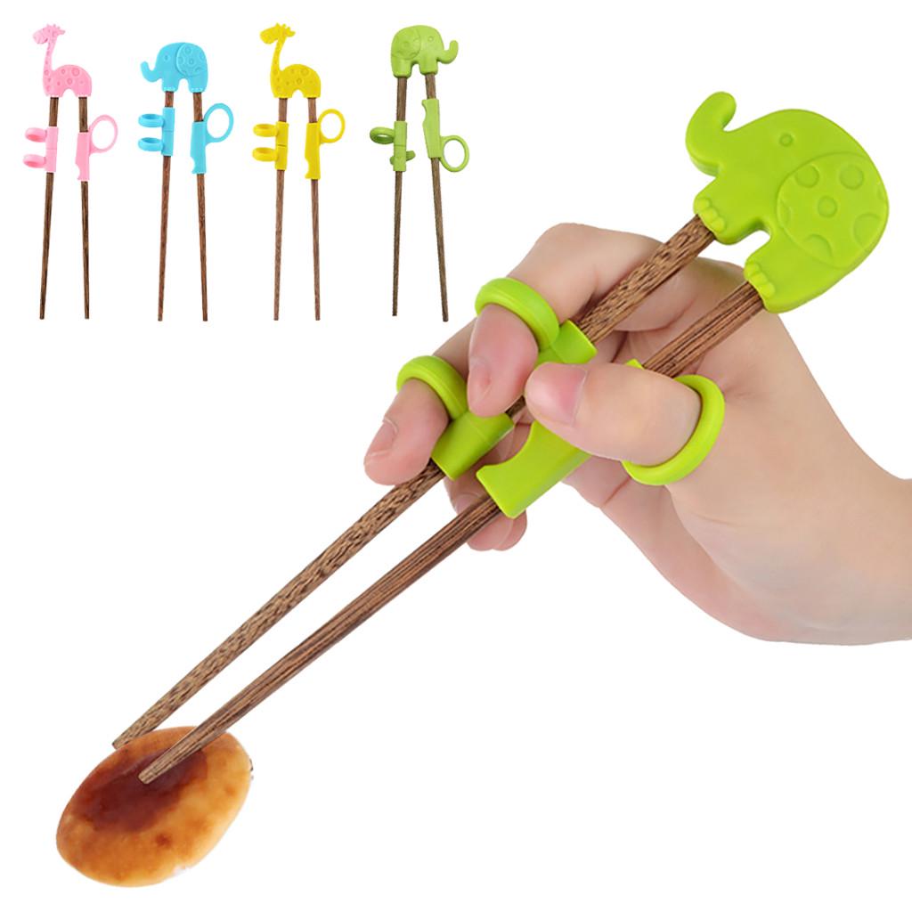 Kids Training Helper Portable Cartoon Learning Training Chopsticks Children Tab