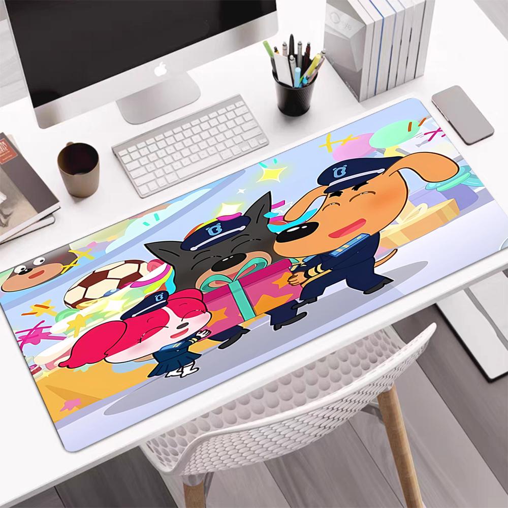 Sheriff Labrador Theme Mouse Pad, Non Slip Rubber Base, Multifunctional Office & Home Decor, Perfect for Workspace Personalization.