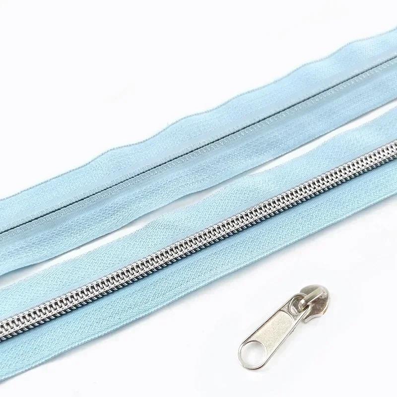 3/5/10 м 5# Нейлоновая тесьма-молния со слайдером Сумки Одежда Ремонт молний Пластиковая спиральная молния DIY Одежда Замена Швейные аксессуары