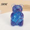 Kawaii Desk Toys for Office Cute Bear Squeeze Toy, Portable Soft TPR Decompression Pinch Squeezing Maltose Texture Sensory Fidget Kids And Adults Safe