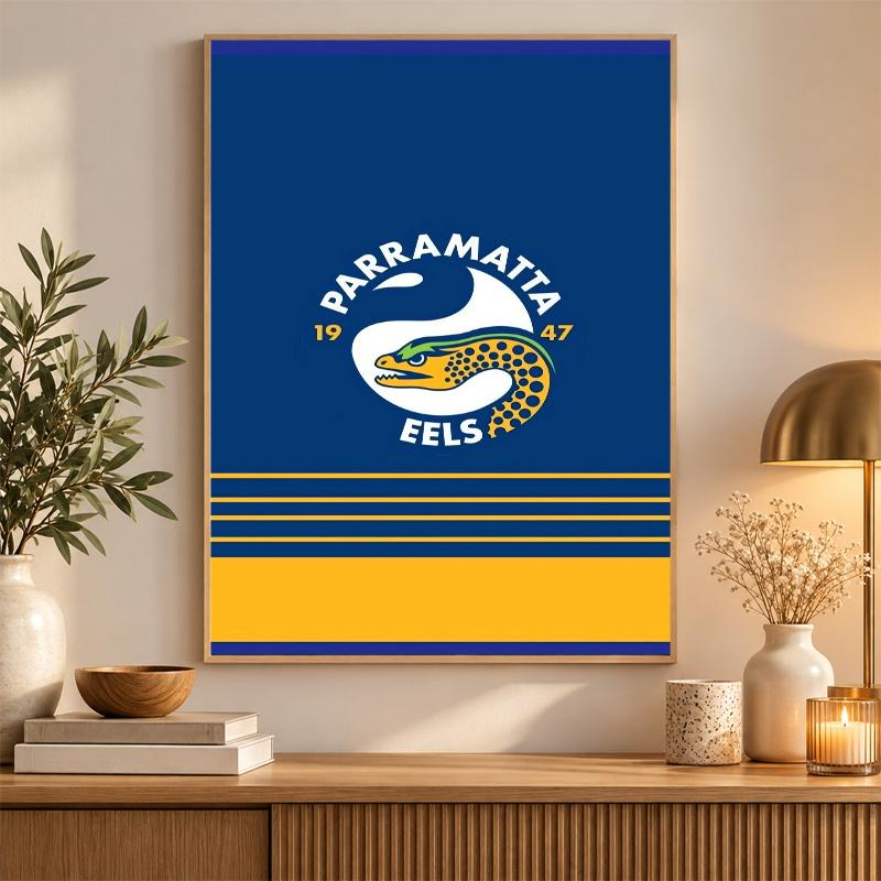 Parramatta Eels Diamond Painting Kit 5D Full Drill DIY Diamond Mosaic Wall Art Home Decor
