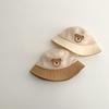 Cute Cartoon Bear Baby Bucket Hat Summer Mesh Breathable Fisherman Cap for Kids Boys Girls Wide-brim Adjustable Sun Hats