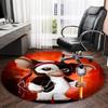 1pc Gremlin2 Print Round Carpet Chair Round Carpet Suitable for Bedroom Living Room Home Decorative Carpet