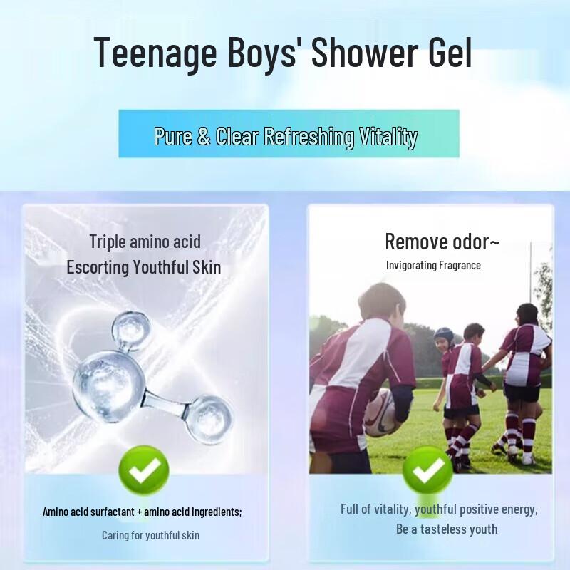 Shu Lei Teen Boys Anti-Dandruff Shampoo & Body Wash Gift Set