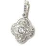 [K5893] - White 'Sissi' Silver Pendant