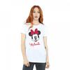 Womens/Ladies Minnie Mouse Face Cotton Boyfriend T-Shirt