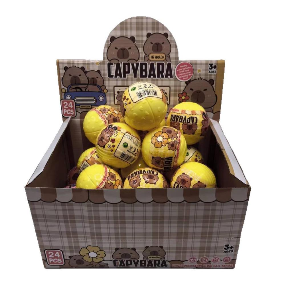 Брелок Капибара и Набор Сюрпризов в Слепых Коробках – Детские Украшения в Стиле Автомата с Призами, Гашапона и Лотереи