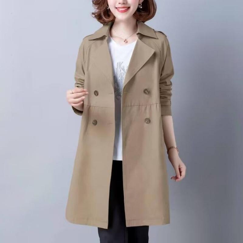 New Spring Clothing, New High-end Women's Windbreaker Coat, Loose Small Windbreaker Coat, Women's Mid-length Spring and Autumn Style