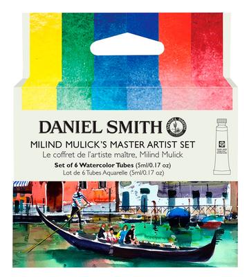 Прозрачные акварели Daniel Smith, Экстратонкие, Милинд Маллик Мастер-художник, Набор из 6 цветов, 5 мл (нет. 2), 285610440