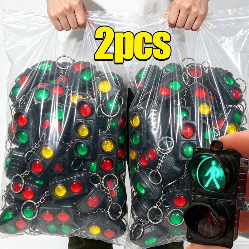 2/1PCS Traffic Light Magnetic Refrigerator Stickers Traffic Toy Pedestrian Light Creative Magnetic Decoration Accessories Gifts