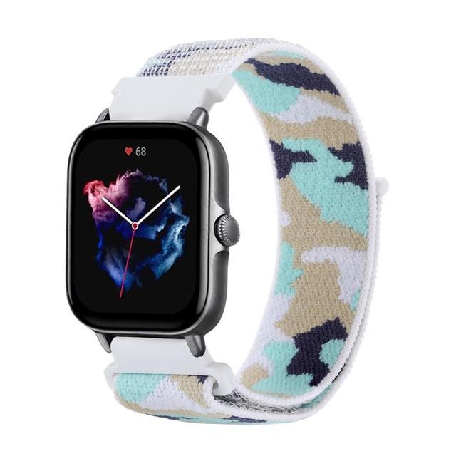 20 мм 22 мм Нейлоновый ремешок для Amazfit GTS 2/2e/3/4/GTS 2 mini/GTR 4/3/3 Pro/2/2e/47 мм Stratos 2 3 Браслет Amazfit Bip/Balance Ремешок