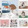 Элегантный и стильный мультяшный настенный гобелен, можно стирать вручную, прочный