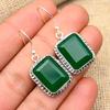 Green Onyx Gemstone Handmade 925 Solid Sterling Silver Jewelry Earrings For Women