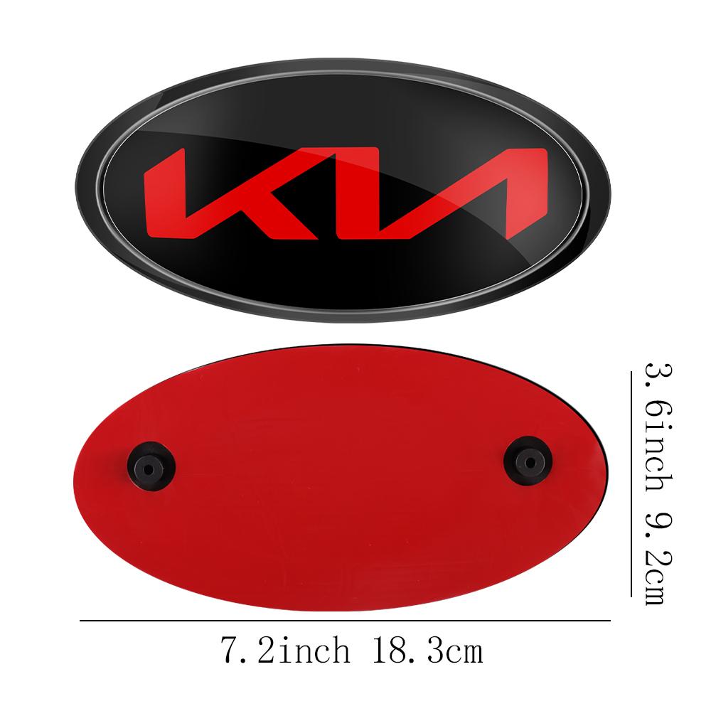 AABIU1 Car Front Hood Emblem Rear Badge Logo Sticker For KIA Sportage Ceed Sorento Cerato Optima Picanto Rio Soul K5 Stonic Niro Forte