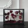Modern Minimalist DIY Preserved Flower Mirror Frame - Decorative Hollow Picture and Dry Flower Display Stand