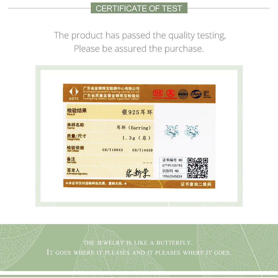 BAMOER, настоящее серебро 925 пробы, блестящие серьги с котенком для девочек, драгоценные ювелирные изделия, женские серьги, подарок