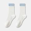 1 Pair Yoga Socks with Non-slip Gripper Breathable Moisture-Wicking Ballet Dance Fitness Pilates Athletic Gym Sports Mid-calf Socks