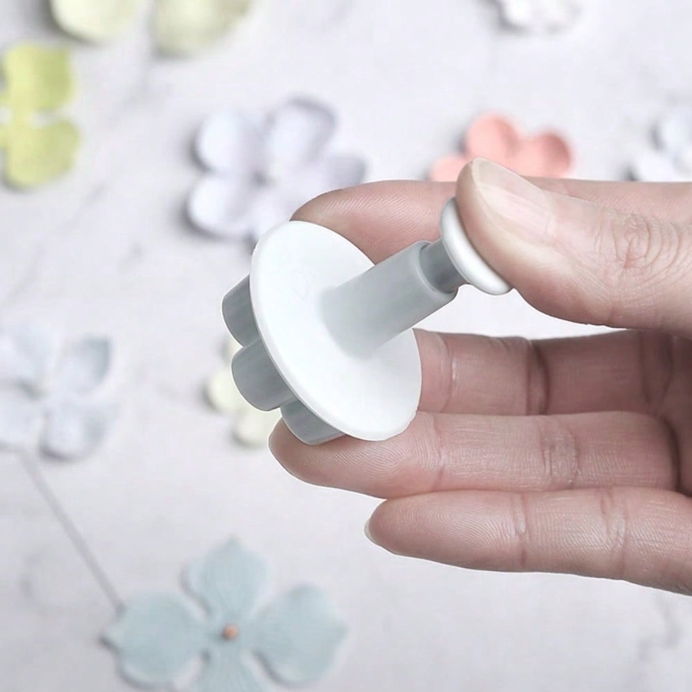 3/4 шт. Форма цветка персика Формочки для печенья Штампы для печенья Вырубка-поршень Формы для мастики Пружинная форма для тиснения Инструмент для выпечки