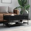  Coffee Table, Black, 99x50x50 Cm, Wood-based Material